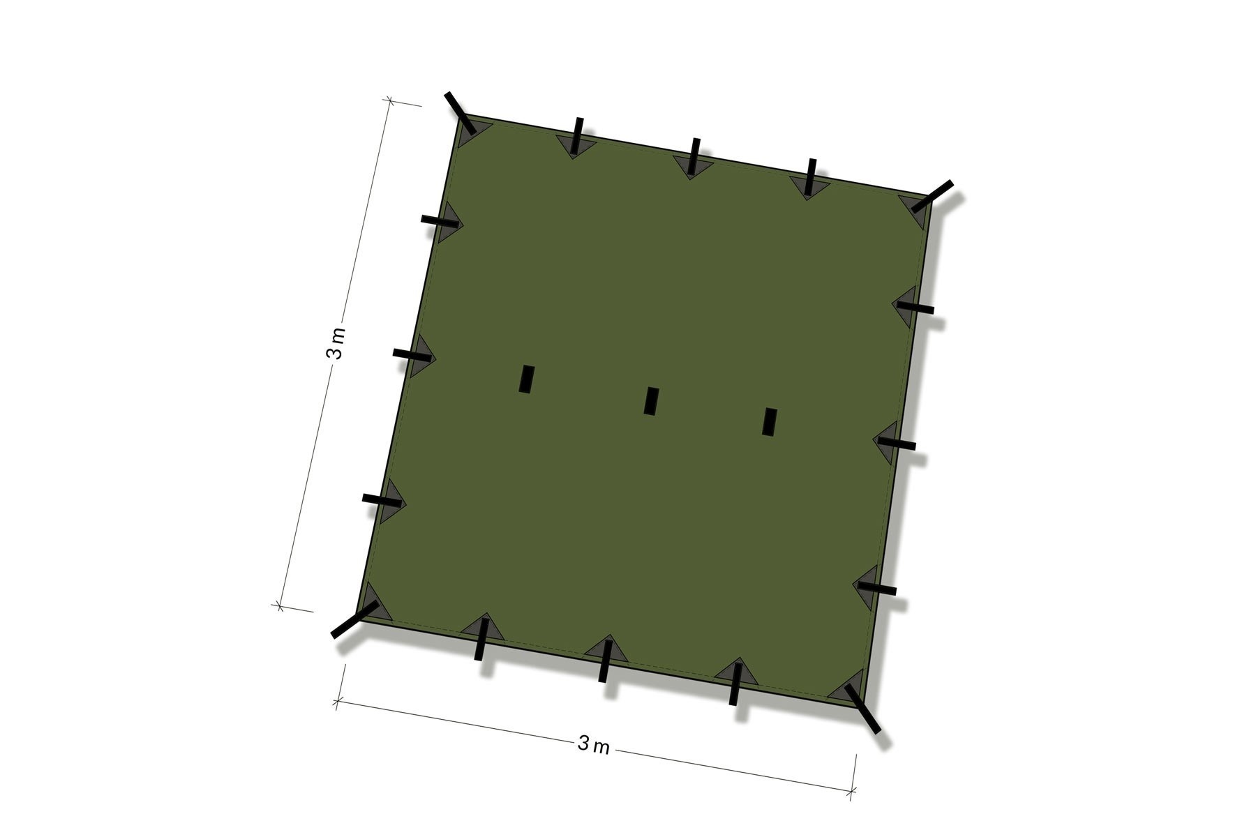 Tarp 3x3 – Forest Green