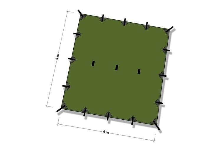 Tarp 4x4 - Forest Green