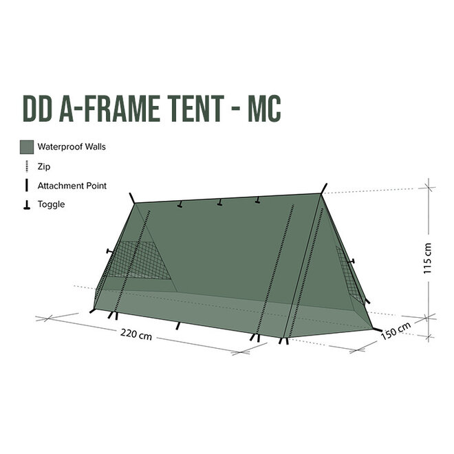 A-Frame Tent 2-Persoons Multicam