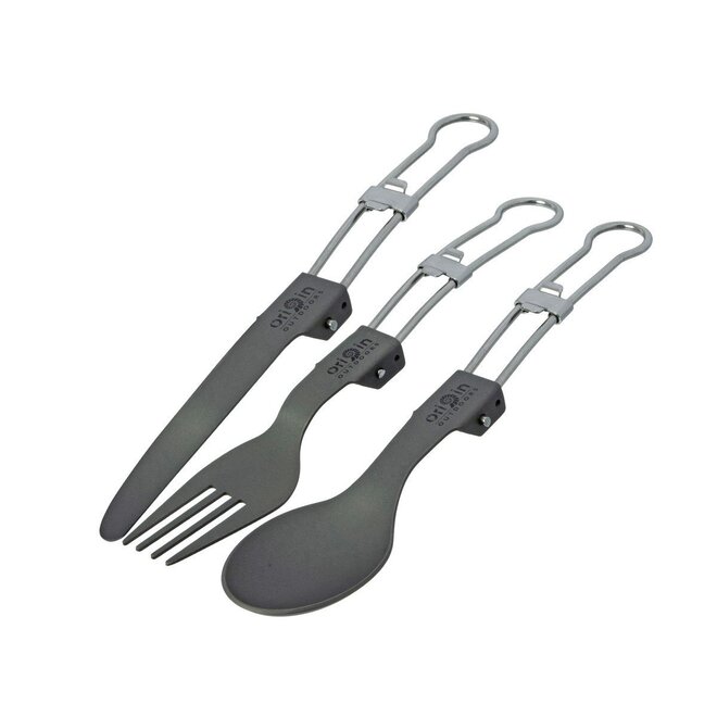 Titanium bestek-opvouwbaar- Titan Bushcraft