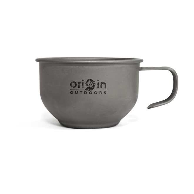 Titanium mok met oor 180 ml - Titan Bushcraft