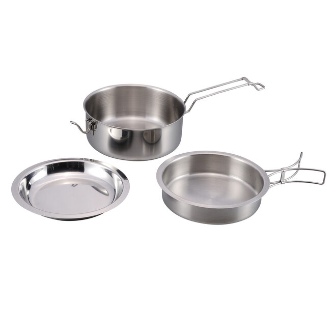 RVS Kookset - Pan, Steelpan en Bord