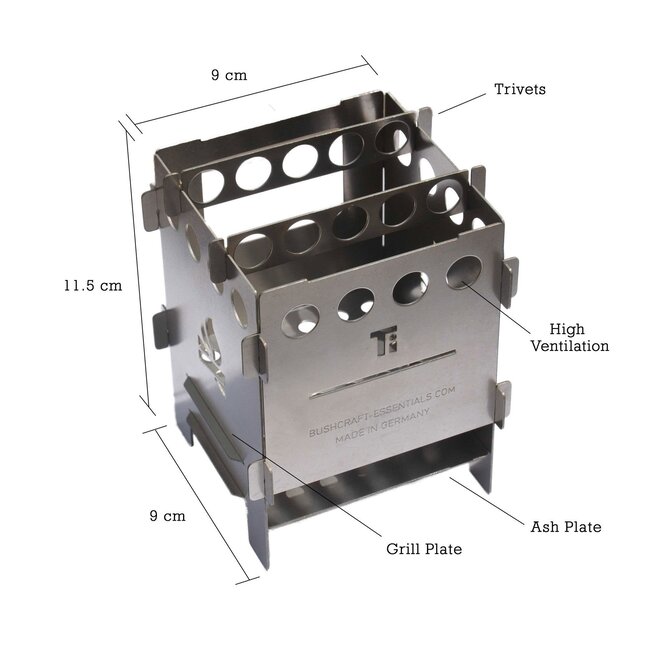 Bushbox Titanium Outdoor Pocket Stove