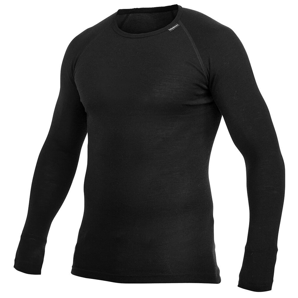 Merino Base Layer Crewneck LITE - Black