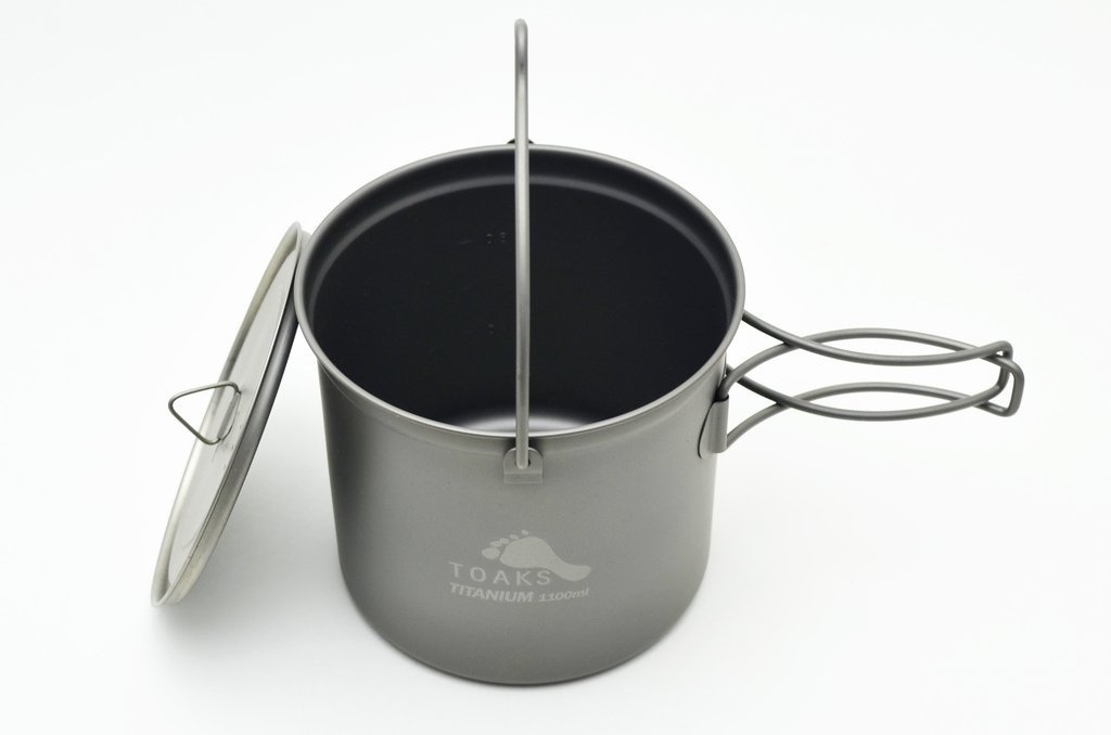 Titanium 1100ml Pan - Met hengsel en handgreep