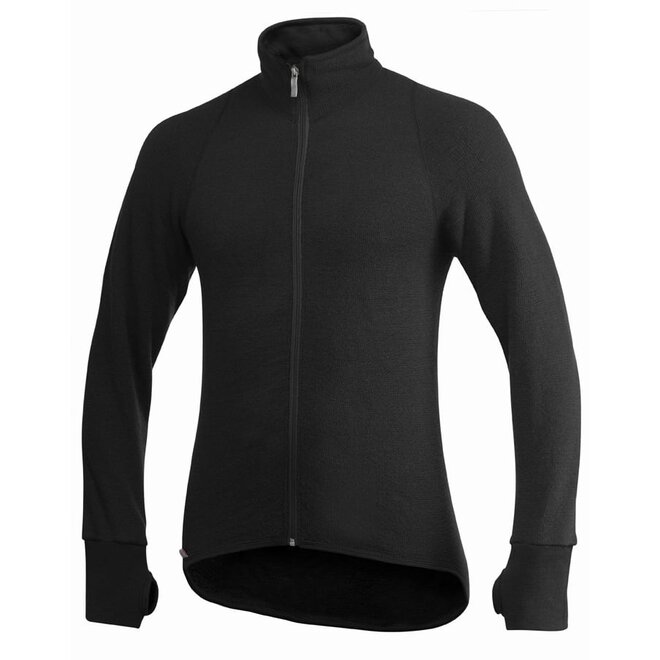 Merino Mid Layer Full Zip Jacket 600 - Black