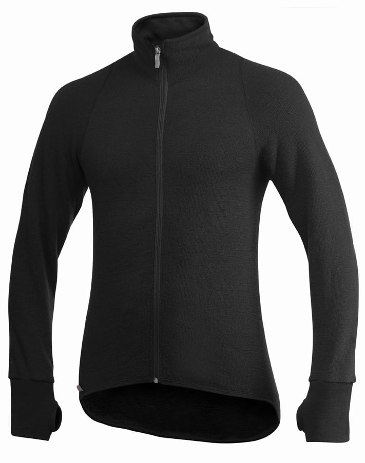 Merino Mid Layer Full Zip Jacket 600 - Black