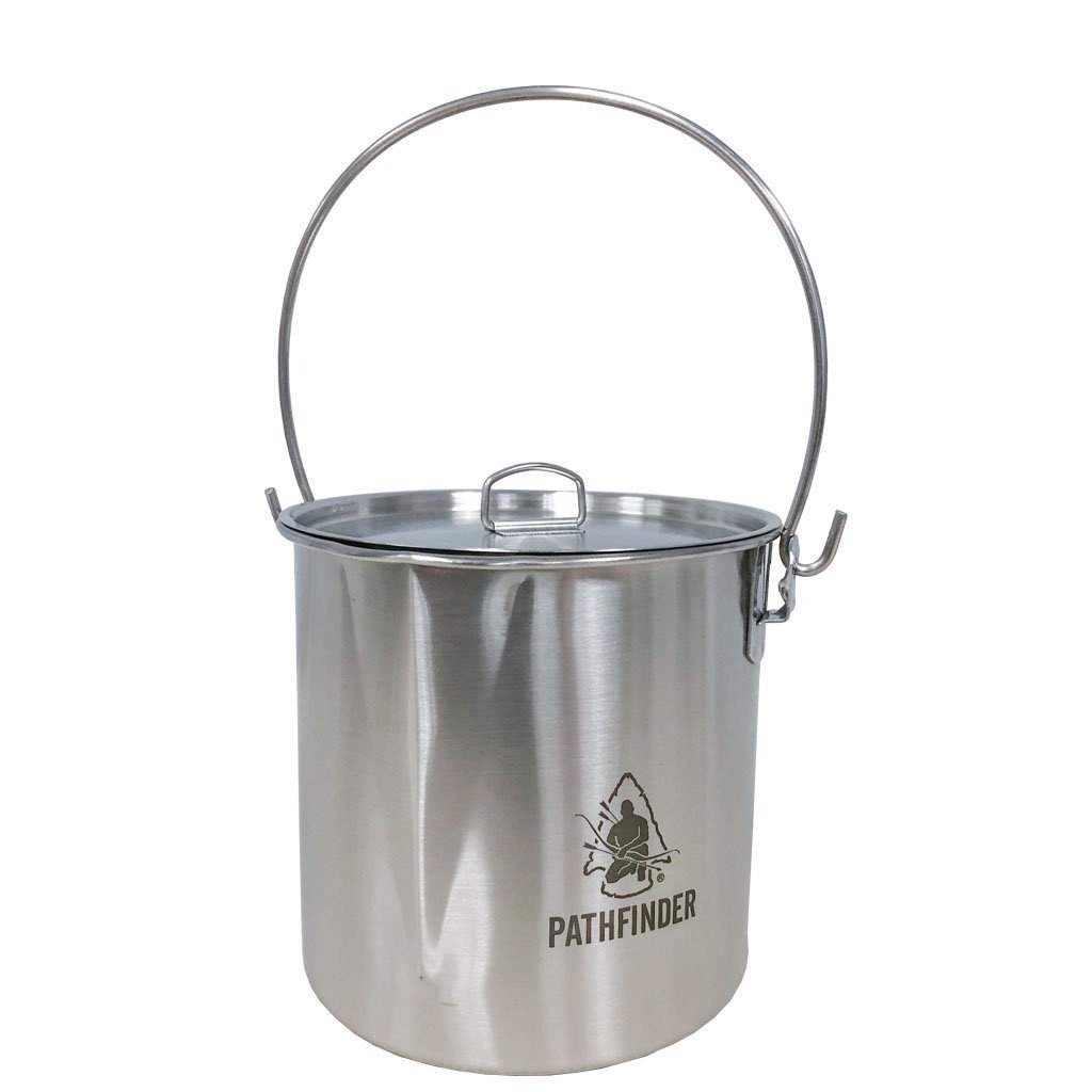 RVS Bushpot met deksel (1,9 L)