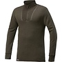Merino Mid Layer Zip Turtleneck 400 - Pine Green