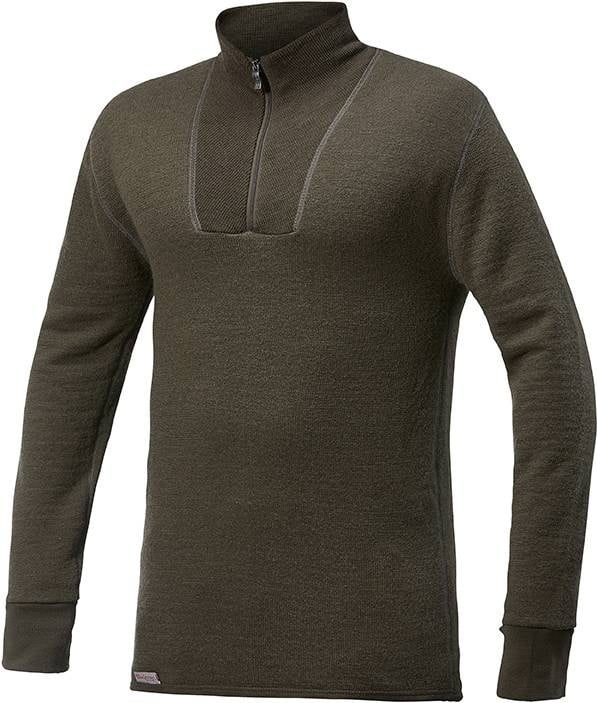 Merino Base Layer Zip Turtleneck 200 - Pine Green