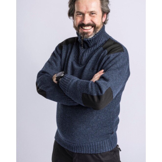 Hurricane Sweater - Dark Navy Melange