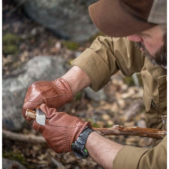 Leren Bushcraft Handschoenen Lumber Bruin
