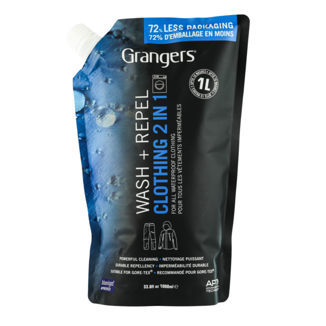 2 in 1 Wash + Repel kleding 1L