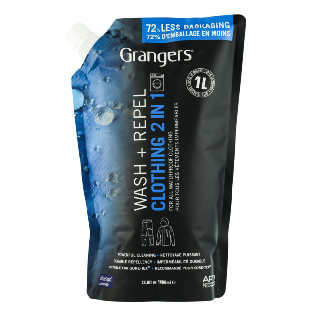2 in 1 Wash + Repel kleding 1L