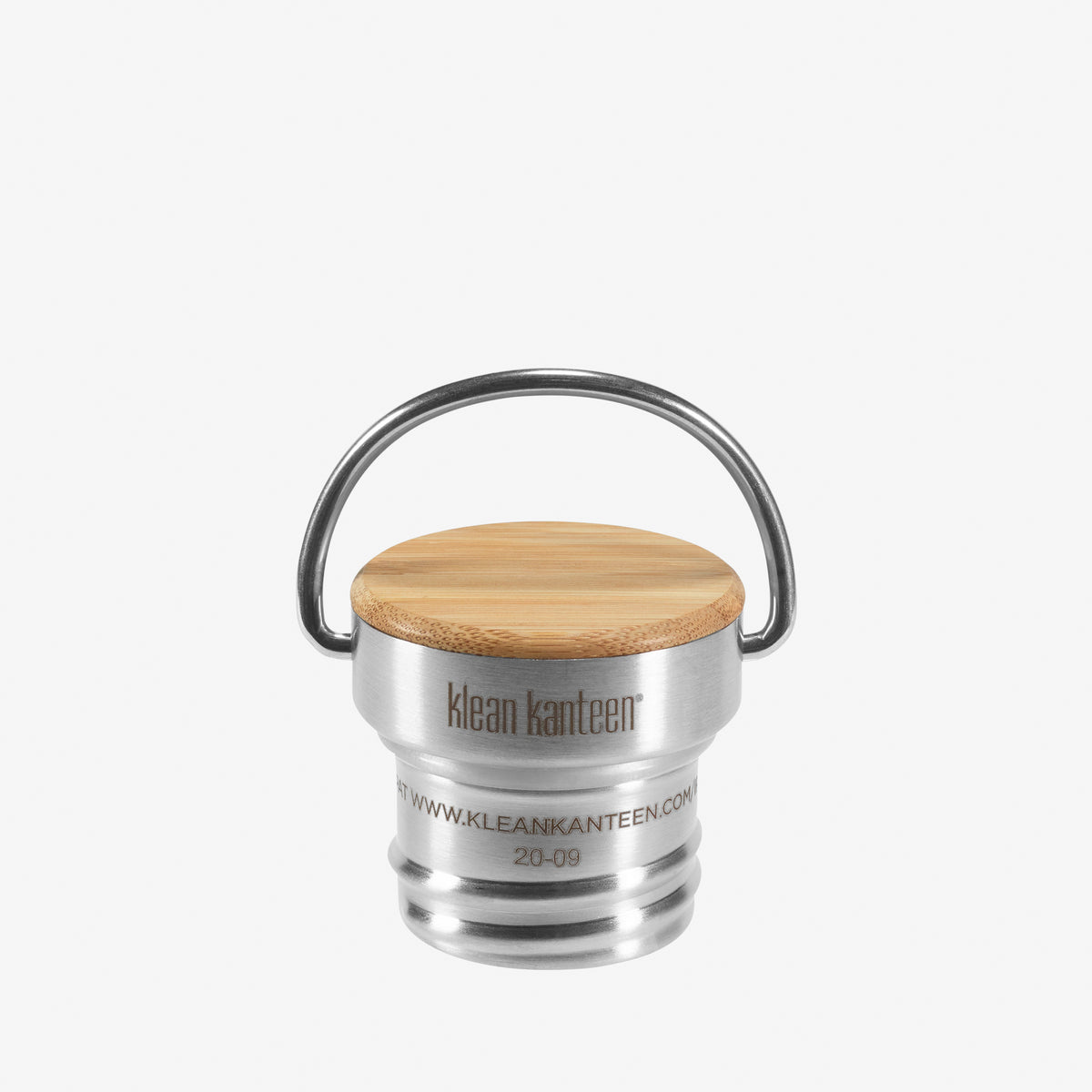 Bamboo Loop Cap - bale for Classic Bottles - Brushed Stainless