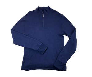 Woolpower Zip Turtleneck 200 Navyblue | Merino Thermoshirt
