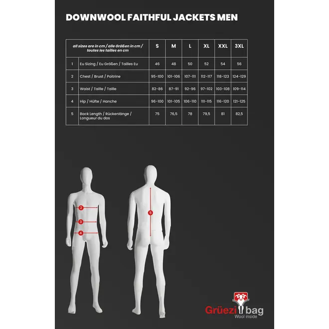 Faithful DownWool Donsjas | Black