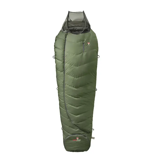 Wolle Survival Ice XXL Wide Slaapzak | -12°C | Greenery
