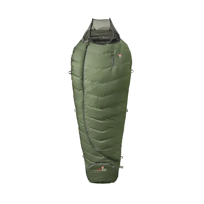 Wolle Survival Ice XXL Wide Slaapzak | -12°C | Greenery