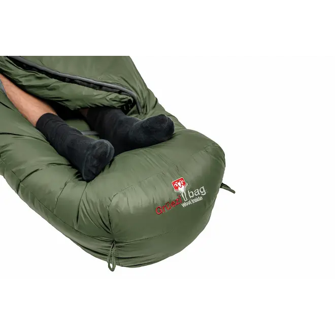 Wolle Survival Ice XXL Wide Slaapzak | -12°C | Greenery
