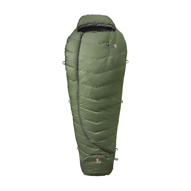 Wolle Survival XXL Wide Slaapzak | -1°C | Greenery