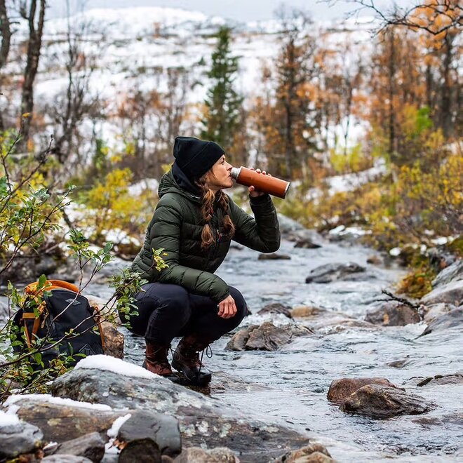 HELAGS - Geïsoleerde drinkfles | 575ml | Dark Leather