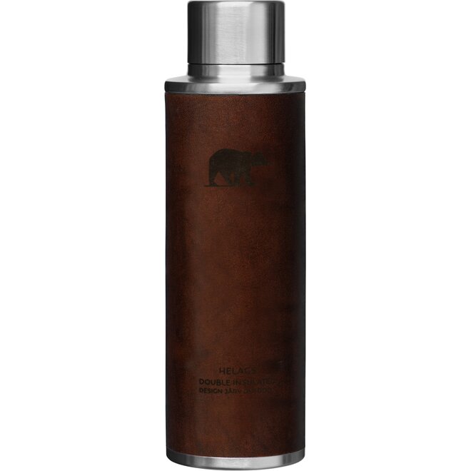 HELAGS - Geïsoleerde drinkfles | 575ml | Dark Leather