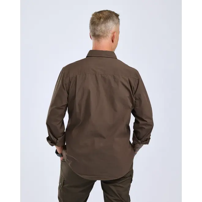 InsectSafe Poplin Long Sleeve Shirt - Dark Olive (5228)