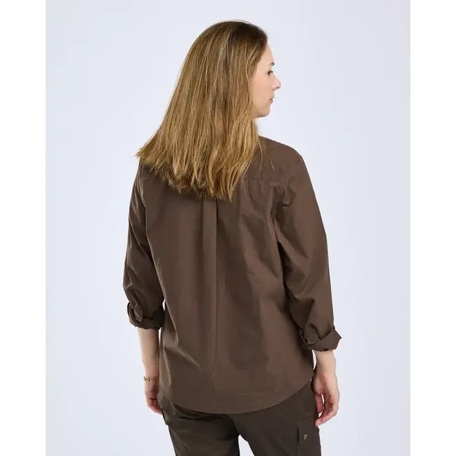 Dames- InsectSafe Poplin Long Sleeve Shirt - Dark Olive (3228)