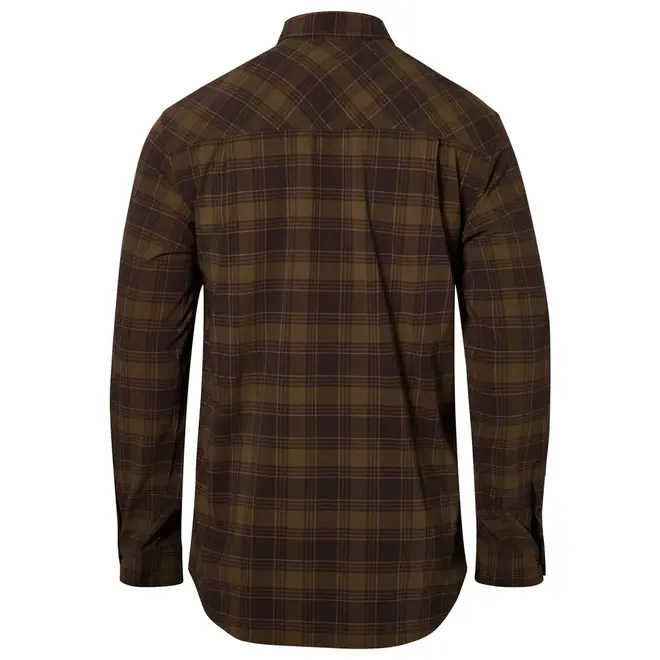 Abisko Trekking InsectSafe Long Sleeve Shirt - Dark Olive / D. Sandstone (5222)