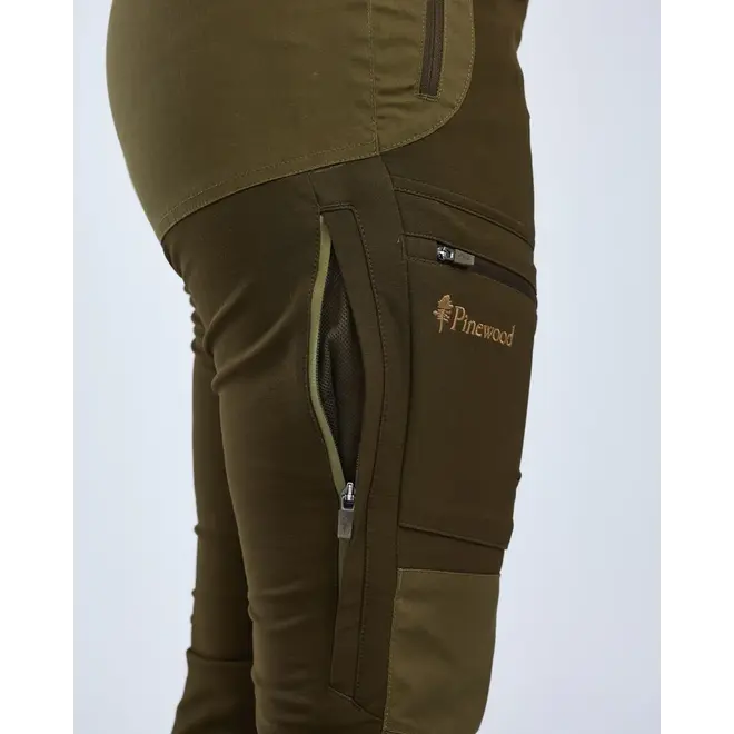 Dames - Finnveden Hybrid Extreme Trousers - Dark Olive / H. Olive (3302) (LONG / SHORT MATEN)