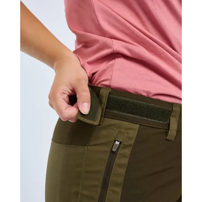 Dames - Finnveden Hybrid Extreme Trousers - Dark Olive / H. Olive (3302) (LONG / SHORT MATEN)