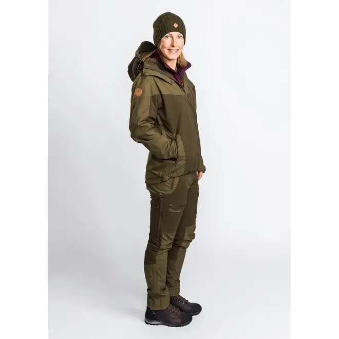 Dames - Finnveden Hybrid Extreme Trousers - Dark Olive / H. Olive (3302) (LONG / SHORT MATEN)