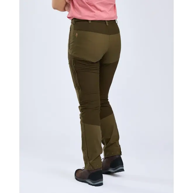 Dames - Finnveden Hybrid Extreme Trousers - Dark Olive / H. Olive (3302) (LONG / SHORT MATEN)