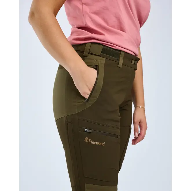 Dames - Finnveden Hybrid Extreme Trousers - Dark Olive / H. Olive (3302)