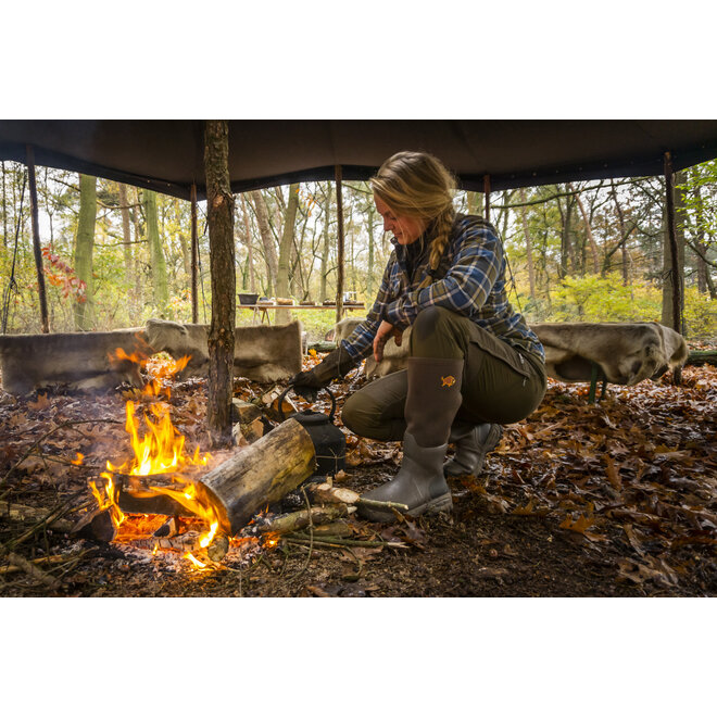Dames - Woodwalker Outdoorlaarzen - Dark Brown - 17" / 4mm