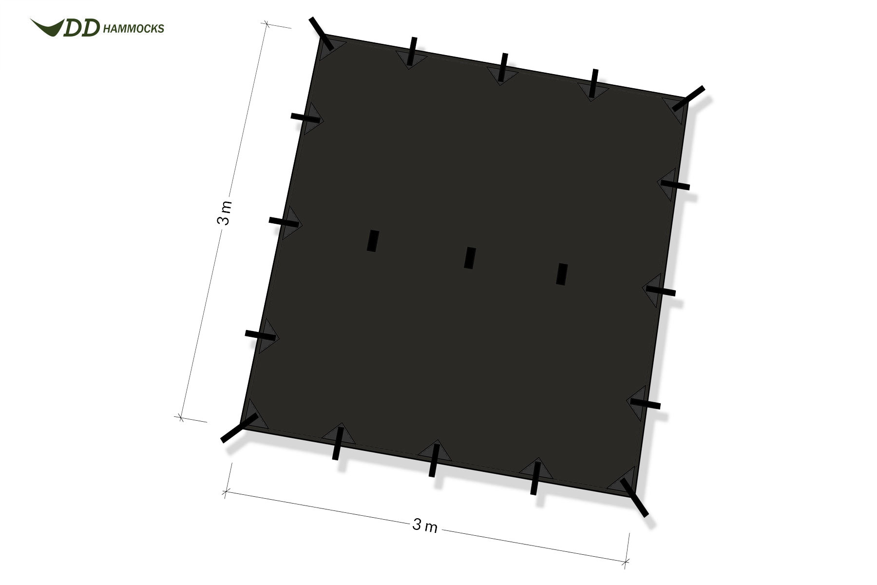 Tarp 3x3 – Jet Black