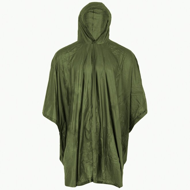 Travel Poncho - Olive Green