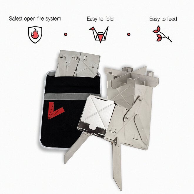 Virestove Vire Mini | Opvouwbare Rocketstove