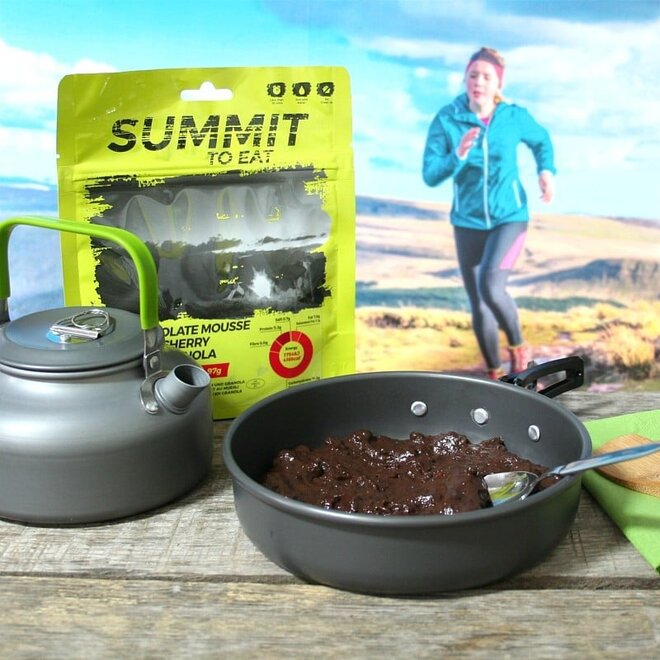 Chocolademousse met Granola & Kersen (97g) - THT: 13-08-2029