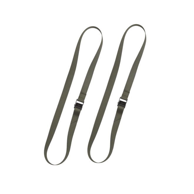 Pack Straps, CAM Buckle – 120 cm – 2 pcs – Green