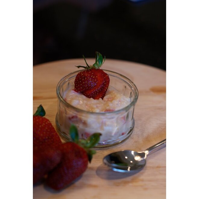 Rijstpudding met Aardbei - Blik 15 Porties (1050 gram) - THT: 20-11-2047