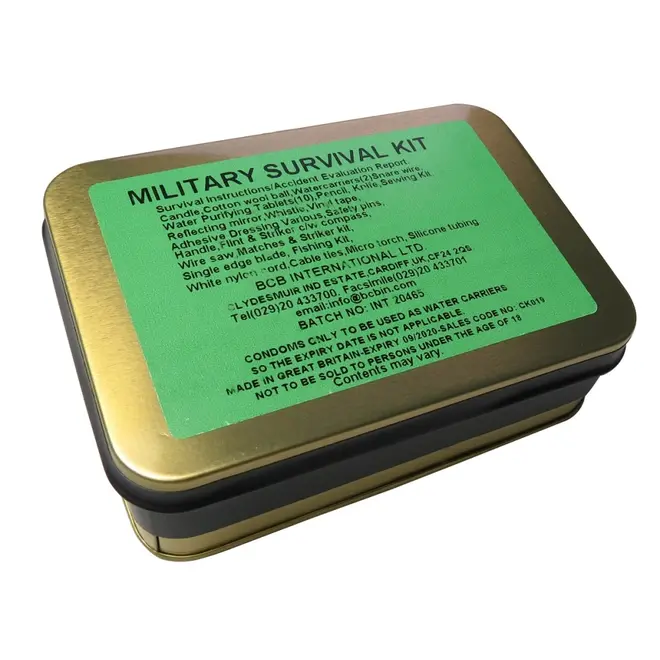 Militaire Survival Kit in Blik