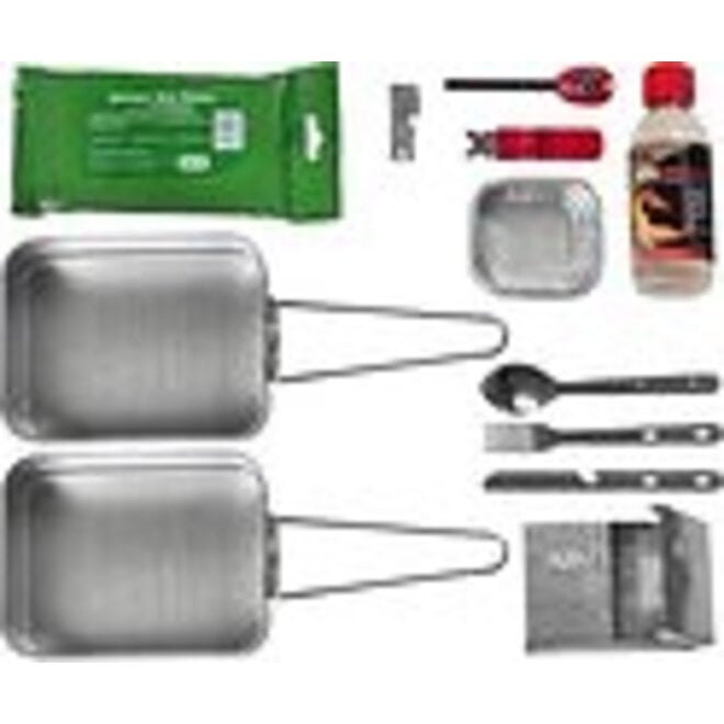 Outdoor Kookset met Mess Tins en Kookbrander