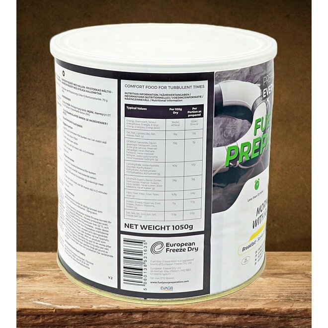 Havermout met Framboos - Blik 15 Porties (1050 gram) - THT: 03-09-2029