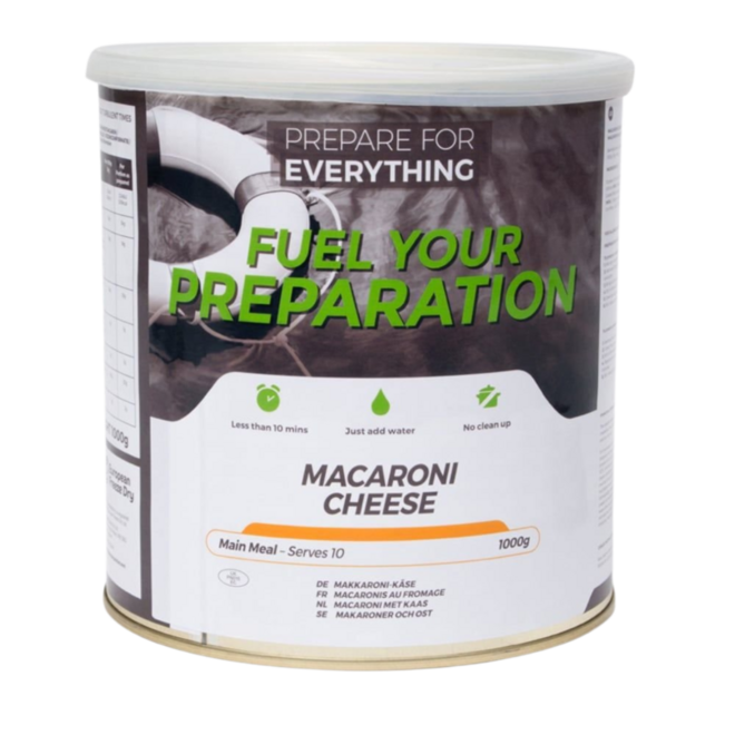 Macaroni met Kaas - Blik 10 Porties (1000 gram) - THT: 14-02-2050