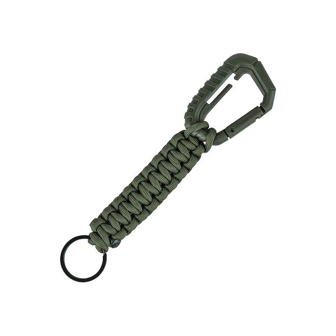 Paracord Sleutelhanger met Karabiner Groen