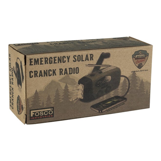 Noodradio met Zonnepaneel, Slinger en Zaklamp