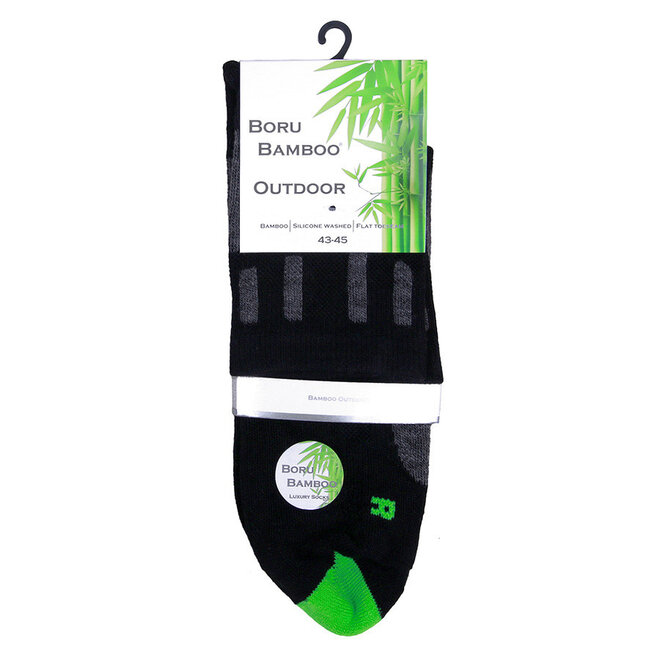 Bamboe Outdoor Wandelsokken Zwart