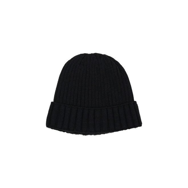 Gevoerde Beanie Muts Zwart